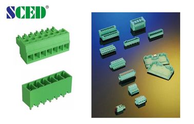 Hoogte 3.81mm Pluggable Eindblokken 2-24 Polen Groen Plastic Mannelijk Deel