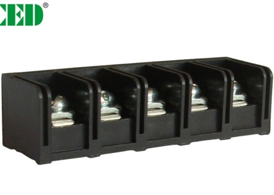 11mm Pikzwarte 20A Barrière Eindblokken met 2-12 Polen Messing PBT