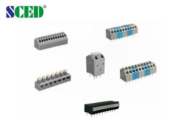 Eindblok 3.5mm Hoogte 300V 2-28 Polen LCP UL94-V0 van de messingslente 10A Screwless