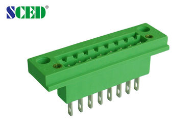 Groene Mannelijke Kopbalstop in Eindblok met Flens 5.08mm 18A-Contactdozen PA66 2-22 Polen