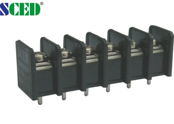 UL94-V0 Eindblokken 20A van messings de Zwarte PCB/Schroef 9.525mm van 300V M4 Hoogte