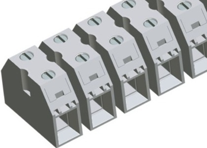 Het Eindvoer van de staalschroef 50A door Schakelaarhoogte 13.5mm 2-16 Polen Koper