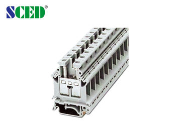 Op rails gemonteerd de Eindblokkenmessing van 101A 800V 25mm2 12.2mm Breedte