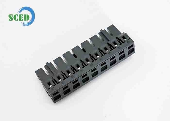 PA66 Plastic Grey Pluggable Terminal Block Connector 7.5mm Pitch 300V 16A 2-18 polen