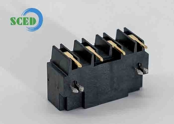 LCP Goud bekleed Zwart Kleur Pluggable Terminal Block Met Rechte Hoek 7.5mm 300V 16A