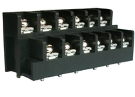 Zwart 20A 300V 4*2P-16*2P barrière terminal blok voor elektrische verlichting en automatisering