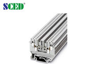 AWG 24 - 10 6.2mm Enig Niveau Compact DIN Spoor zet Eindblokken 300V 32A op