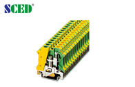 Gele/Groene 8.2mm de Eindblokkengrond van het Breedte6mm2 DIN Spoor het Aanaarden Schakelaar