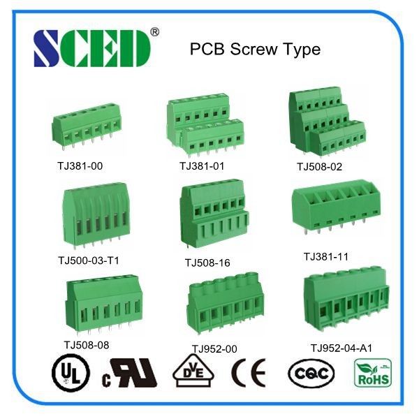 5.08mm 10A Double Levels PCB Terminal Block Groen Nickel Plated