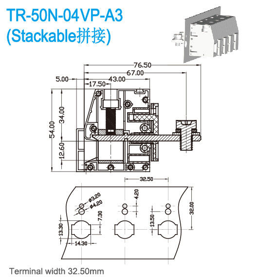 Het Koper van PA66 UL94 V0 door Comité Eindblokkenstaal Tin Plated