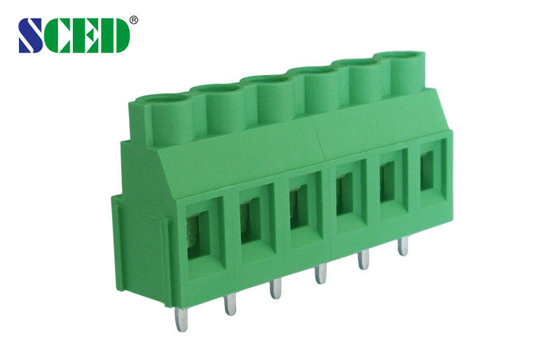 UL94-V0 Klasse Messing PCB Schroefklemmenblok 7,62 mm Pitch M3 300V 30A PA66