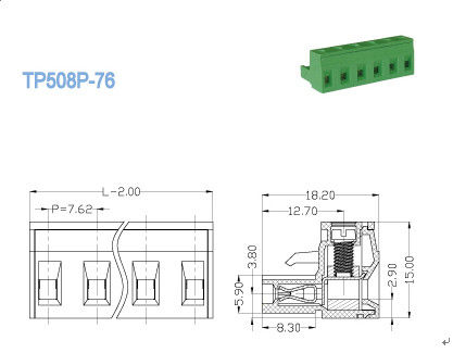 De enige Niveau Pluggable Eindblokken, werpen 7.62mm Messings Vrouwelijke Schakelaar