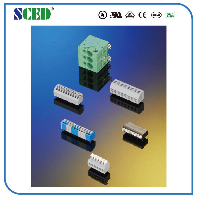 de Lente Eindblok 3.5mm Hoogtemessing 300V 2-28 Polen LCP UL94-V0 van 10A Screwless