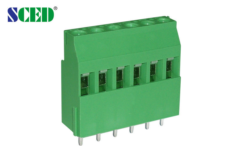 Euro-type schroefverbindingsterminalblok 300V 10A PA66 Messingterminal