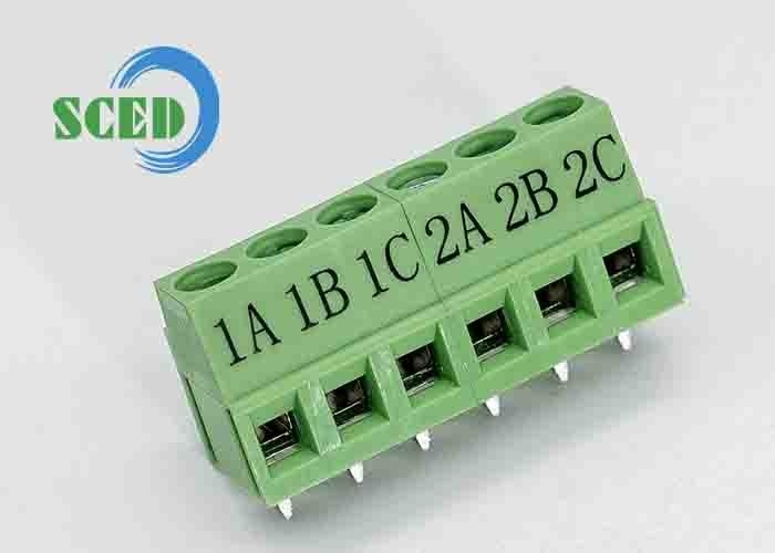 Groen 5.08mm 300V 10A PA66 PCB terminal blok Euro-type voor automatische besturing