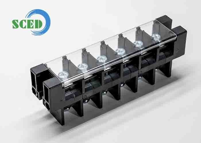 101A 21.0mm PBT Perforatie 600V Voer door terminalblok met plastic deksel