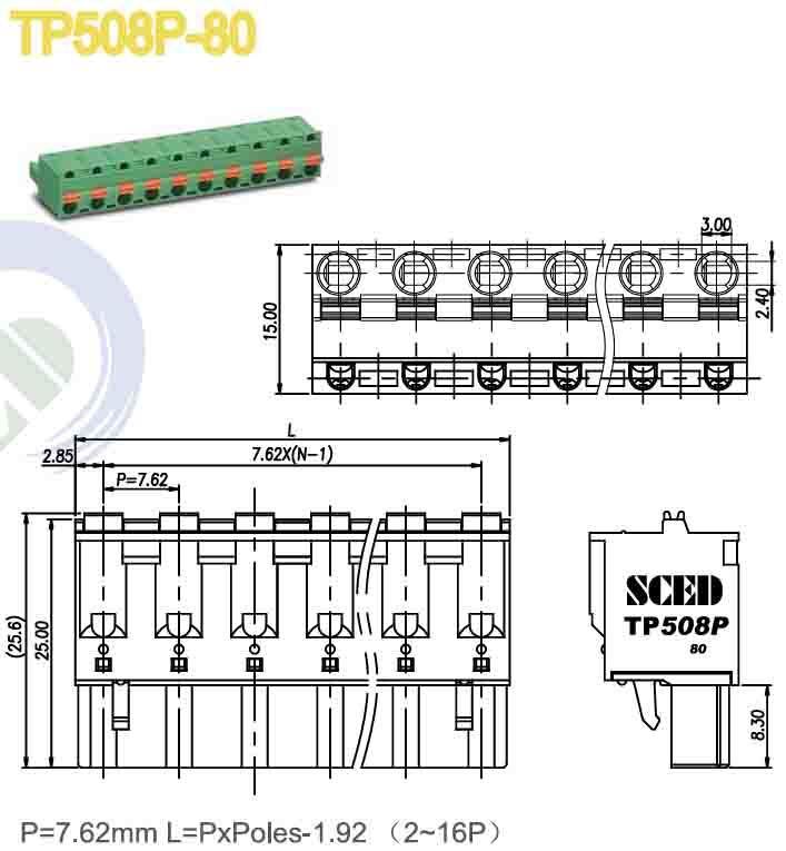 Vertical Wire Inlet Electrical Terminal Block Featuring Robust PA66 Housing Material Designed for and Safe Electrical Connections
