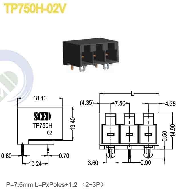 Vertical Wire Inlet Din Rail Terminal Block Electrical Connector Suitable for Control Panels and Automation Systems Wiring