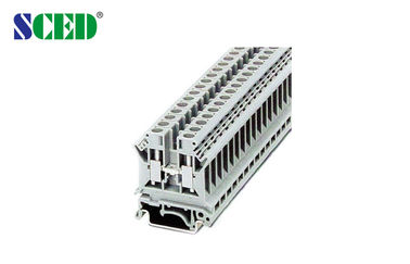 Van de Inham600v 50A Op rails gemonteerde Eindblokken van de Rechte hoekdraad Breedte 8.2mm
