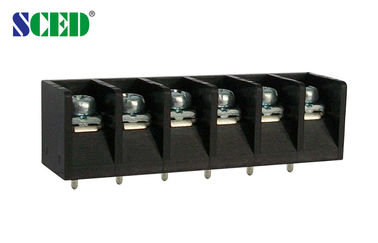 Het Type van Rechte hoekbarrière Eindblokmessing PBT 7.62mm 300v 15A