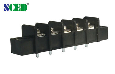 25A messings Elektro Eindblok 300V met Pikzwarte Flens PBT 11mm