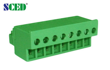 3.81mm Pitch Plug In Terminal Block Vrouwelijke onderdelen 300V 10A Groen