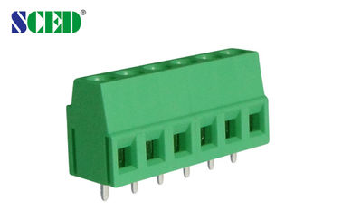 5.08mm Hoogtepcb schroeven de Groene Kleur van Eindblok300v 10A M3 2-24 Polen