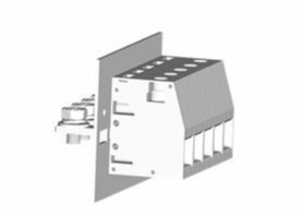 600V / 150A door Comité Eindblokkenhoogte 18.8mm 2-24 Pool Rechte hoek