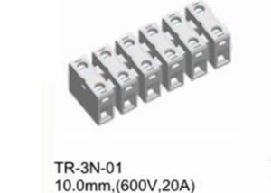 50A hoogte 13.5mm Voer door Eindblok 2-16 Polen Koper