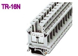 101A Din Rail Terminal Blocks 800V 25mm2 Messing 12,2mm Terminal Breedte