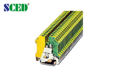 De Eindblokkenmessing 6.2mm van het grond4mm2 DIN Spoor de Schroef van 26-10AWG M3