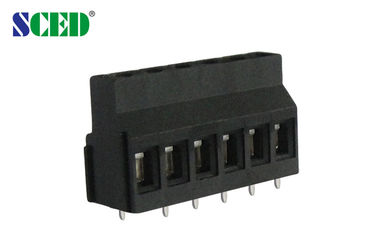 Zwarte PCB schroeven de Euro van het Eindblokmessing Opheffend AWG 12-24 van de Typereeks 300V 10A