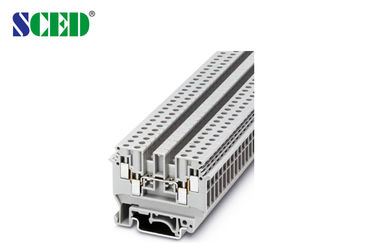 AWG 24 - 10 6.2mm Enig Niveau Compact DIN Spoor zet Eindblokken 300V 32A op