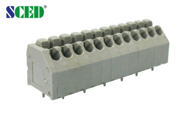 3.50 mm springen het Messingsspeld op van de Eindblok Grijze Plastic Huisvesting