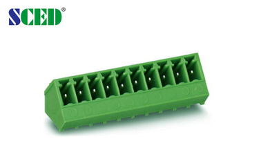 3.81mm 300V 8A Pluggable Eindblok van PCB 2P - 22P de Inham van de 45 Graaddraad
