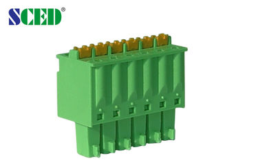 3.50mm het Eindblok van PCB Screwless met Stop, Dubbele Niveaus, 300V 8A