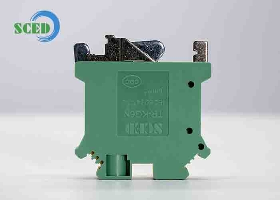 Breedte 8,2 mm Din Spoorwegterminalblokken Grondtype AWG 24 - 8 Spoorwegvervoer