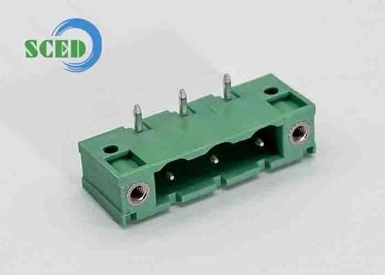 Mannelijke stopcontacten Hoofdpijl 7.62mm 300V 18A PA66 Pluggable Terminal Block