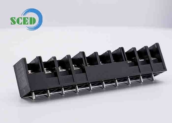 30A 600V PCB Barrier Terminal Block 11.10mm 10-22 AWG Rechthoek draad Inlaat