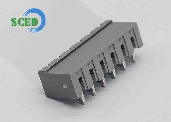 300V 18A Elektrische terminalblokken 5,08mm Mannelijke kop Grijs Plug In Terminalblokken