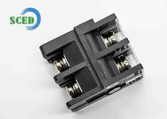 12.2 mm terminalbreedte voeding door terminalblok met rechthoek draad inlaat en Messing Clamp Cage
