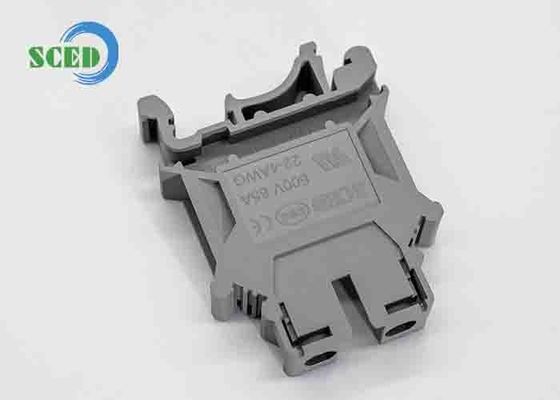 600V nominale spanning 30A nominale stroom Din Rail terminal blokken met PA plastic materiaal en geen abnormale binnen 1 minuut