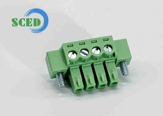 Messing Clamp Cage Pluggable Terminal Block met 3000V AC/min Standing Voltage en Phosphor Bronze Terminal voor betrouwbare elektrische verbindingen