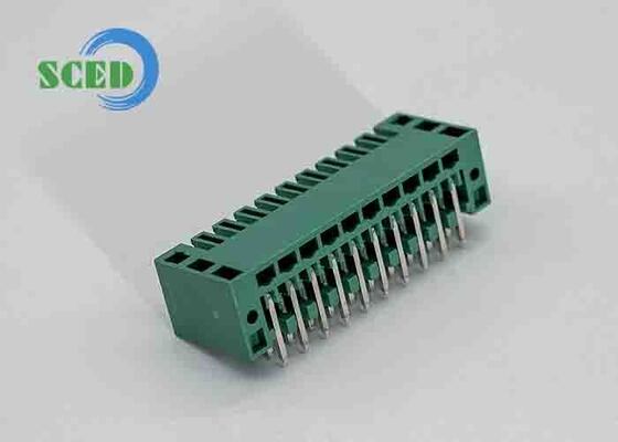 45 graden draadinlaat aansluitbaar terminalblok met 1,4 mm PCB-gatdiameter en fosforbronzen terminal voor veilige elektrische verbindingen