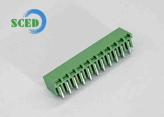 1,4 mm PCB-gatdiameter plugbaar klemmenblok met 45 graden draadinvoer en 3000V AC/minuut weerstandsspanning