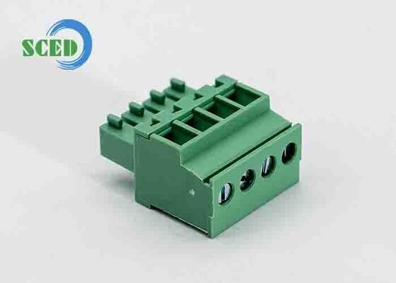 UL94 V-0 Ontvlambaarheid Steekbare Klemmenstrook met M2 Schroef voor 18A Stroomsterkte in Hoogbeveiligde Elektrische Systemen