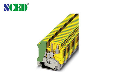 Breedte 6.2mm DIN-Grondtype van Spoor Eindblokken AWG 30 - 10 Spoorvervoer